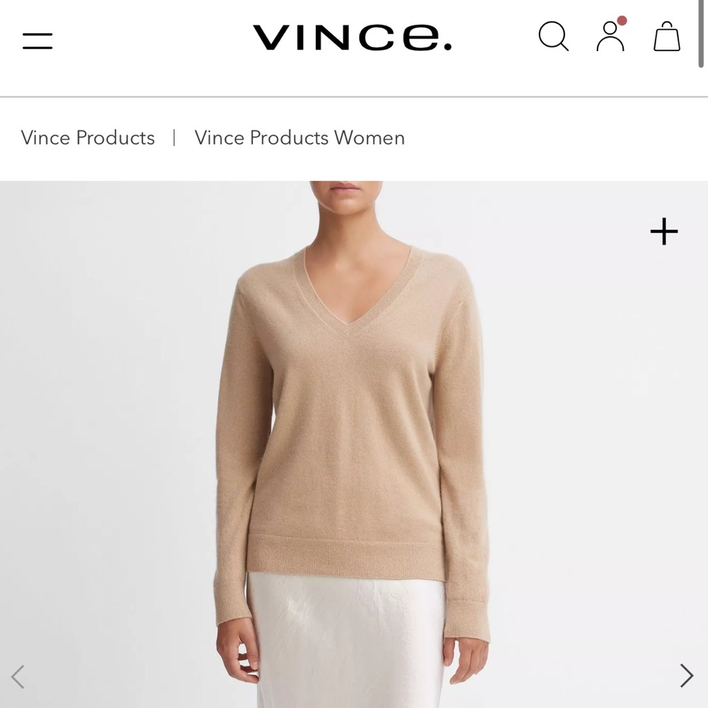 Vince Cashmere Weekend V-Neck Sweater